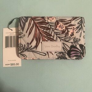 Vera Bradley Women's Wallet - Black, Pink, and Purple Floral